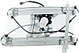 Front, Passenger Side Power Window Regulator, With Motor