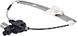 Front, Driver Side Window Regulator, Power, With 6-Prong Connector