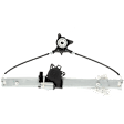 Front, Passenger Side Window Regulator, Power, With 2-Prong Connector