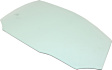 Front, Passenger Side Door Glass, Green Tint, Without Clips, 4-Door, Sedan, Replaces NAGS No. FD25427 GTNN