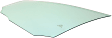 Front, Driver Side Door Glass, Green Tint, Without Clips, 4-Door, Sedan, Replaces NAGS No. FD25428 GTNN