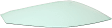 Front, Passenger Side Door Glass, Green Tint, Without Clips, 4-Door, Sedan, Replaces NAGS No. FD23569 GTNN