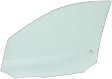 Front, Passenger Side Door Glass, Green Tint, Without Clips, 4-Door, Sedan, Replaces NAGS No. FD23569 GTNN