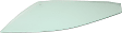 Front, Driver Side Door Glass, Green Tint, Without Clips, 4-Door, Sedan, Replaces NAGS No. FD23570 GTNN