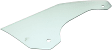 Front, Passenger Side Door Glass, Green Tint, Without Clips, Replaces NAGS No. FD23562 GTNN