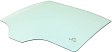 Rear, Driver Side Door Glass, Green Tint, Without Clips, 4-Door, Sedan, Replaces NAGS No. FD23572 GTNN