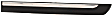 Rear, Driver Side Door Molding and Beltlines, Black, With Chrome Trim, 8 Cyl., 4.6L Engine
