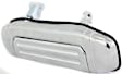 Rear, Passenger Side Chrome Exterior Door Handle, Without Key Hole, Sport Utility
