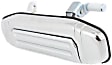 Rear, Driver Side Chrome Exterior Door Handle, Without Key Hole, Sport Utility