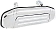 Rear, Driver Side Chrome Exterior Door Handle, Without Key Hole, Sport Utility