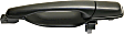Rear, Passenger Side Primed Exterior Door Handle, Without Key Hole