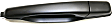 Rear, Driver Side Primed Exterior Door Handle, Without Key Hole
