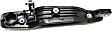 Rear, Driver Side Primed Exterior Door Handle, Without Key Hole