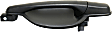 Rear, Passenger Side Textured Black Exterior Door Handle, Without Key Hole, Sport Utility
