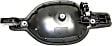 Rear, Passenger Side Textured Black Exterior Door Handle, Without Key Hole, Sport Utility