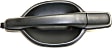 Rear, Driver Side Textured Black Exterior Door Handle, Without Key Hole, Sport Utility