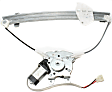 Sedan Rear, Driver Side Power Window Regulator, With Motor