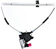 Rear, Passenger Side Window Regulator, Power, With 2-Prong Connector