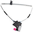 Rear, Passenger Side Window Regulator, Power, With 2-Prong Connector