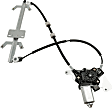 Rear, Driver Side Window Regulator, Power, With 6-Prong Connector, Base Model