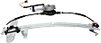 Rear, Driver Side Window Regulator, Power, 8 Cyl., 4.6L Engine