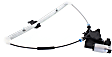 Rear, Driver Side Power Window Regulator, With Motor