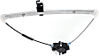 Rear, Driver Side Power Window Regulator, With Motor