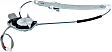 Rear, Driver Side Power Window Regulator, With Motor