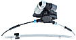 Rear, Passenger Side Window Regulator, Power, With 2-Prong Connector
