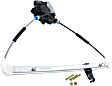 Rear, Driver Side Window Regulator, Power, With 2-Prong Connector