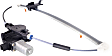 Rear, Passenger Side Power Window Regulator, With Motor