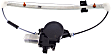 Rear, Passenger Side Power Window Regulator, With Motor