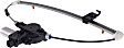 Rear, Driver Side Power Window Regulator, With Motor