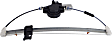 Rear, Driver Side Power Window Regulator, With Motor