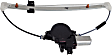 Rear, Driver Side Power Window Regulator, With Motor