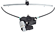 Rear, Passenger Side Window Regulator, Power, With 2-Prong Connector