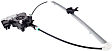 Rear, Passenger Side Window Regulator, Power, With 2-Prong Connector