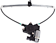 Rear, Driver Side Window Regulator, Power, With 2-Prong Connector