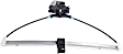 Rear, Driver Side Window Regulator, Power, With 2-Prong Connector