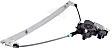 Rear, Passenger Side Window Regulator, Power, With 2-Prong Connector