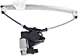 Rear, Passenger Side Window Regulator, Power, With 2-Prong Connector