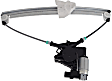 Rear, Driver Side Window Regulator, Power, With 2-Prong Connector