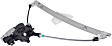 Rear, Driver Side Window Regulator, Power, With 2-Prong Connector