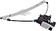 Rear, Driver Side Window Regulator, Power, With 2-Prong Connector