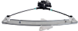 Rear, Driver Side Window Regulator, Power, With 2-Prong Connector