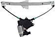 Rear, Driver Side Window Regulator, Power, With 2-Prong Connector