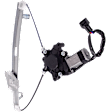 Rear, Passenger Side Power Window Regulator, With Motor