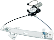 Rear, Passenger Side Power Window Regulator, With Motor