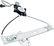 Rear, Passenger Side Power Window Regulator, With Motor