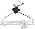 Rear, Passenger Side Power Window Regulator, With Motor